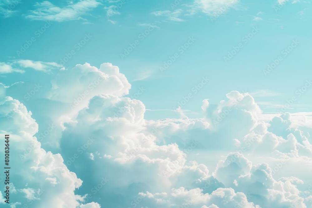 A plane soaring high in the sky. Perfect for travel and transportation concepts