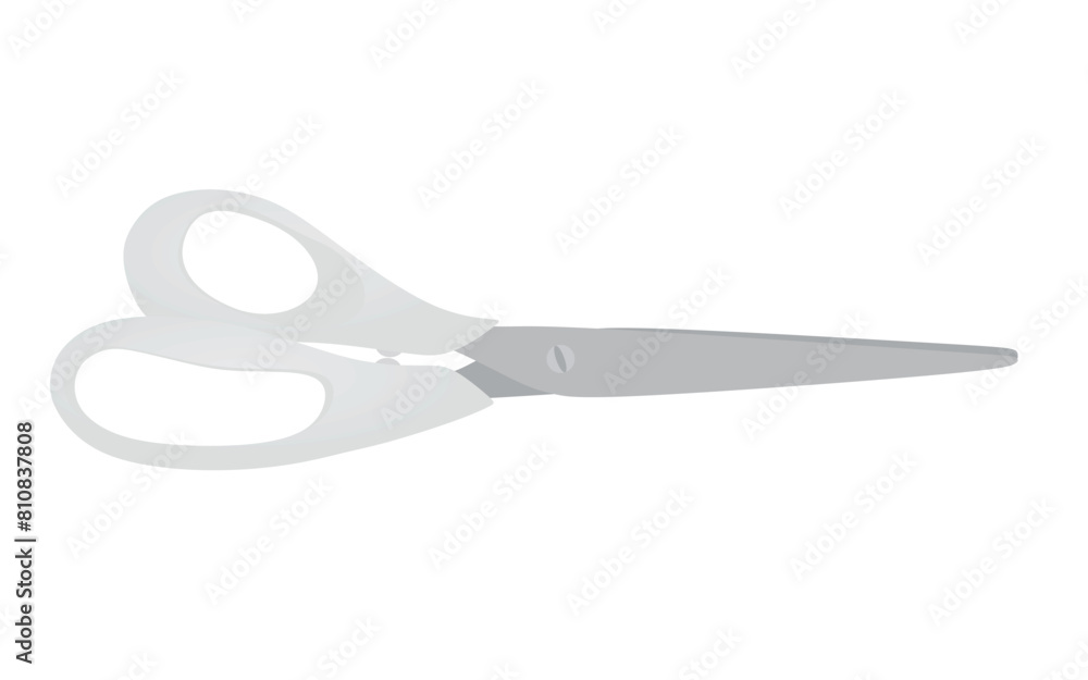 White isolated scissors. vector illustration White isolated scissors. vector illustration