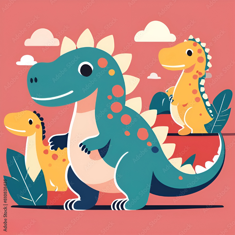 Obraz premium dinosaur character