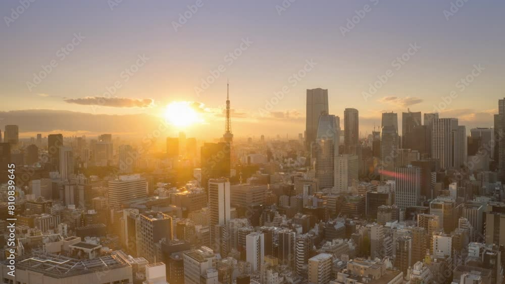 tokyo city downtown aerial view time lapse from day to night,modern metropolis town with high rise buildings timelapse at sunset tokyo city downtown aerial view time lapse from day to night,modern metropolis town with high rise buildings timelapse at sunset