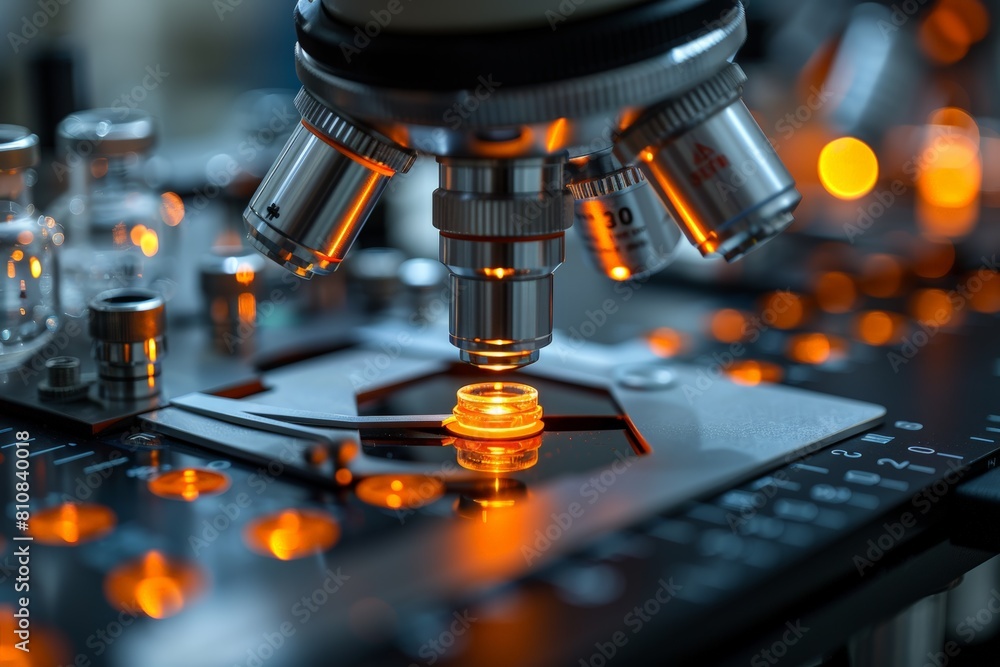 Close-up of machine with illuminated lights