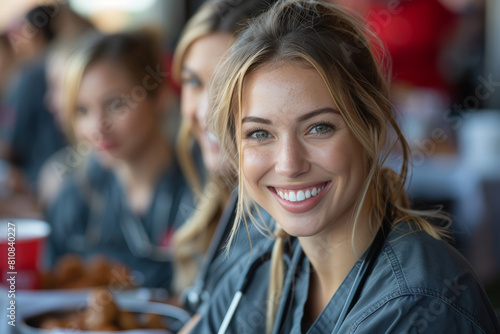 Group of women sitting at table