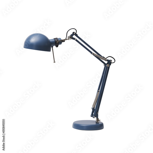 Modern desk lamp isolated on white background