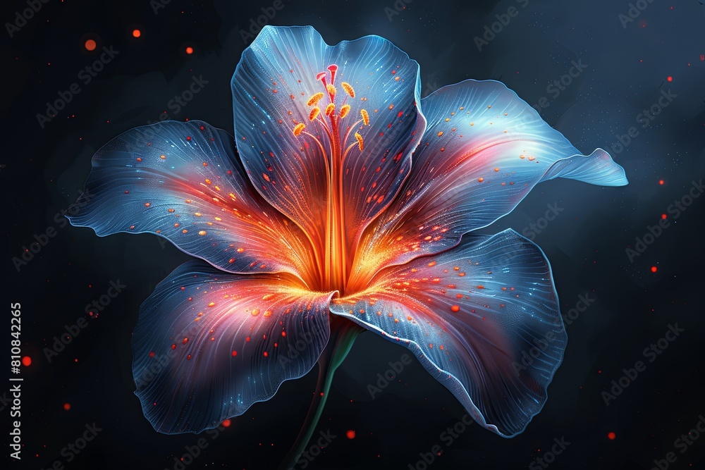 Fototapeta premium Intricate Elegance: Vivid Digital Painting with Sharp Details and Smooth Focus