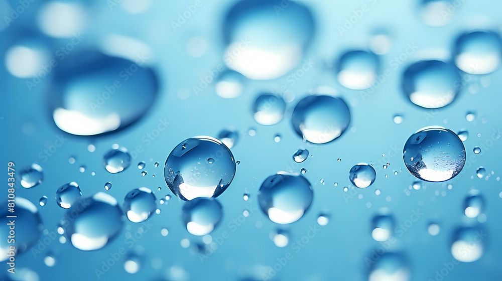water drops on blue background water drops on blue background