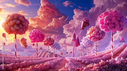 "Enchanting Wonderland: A Dreamy Landscape of Whimsy and Wonder"
