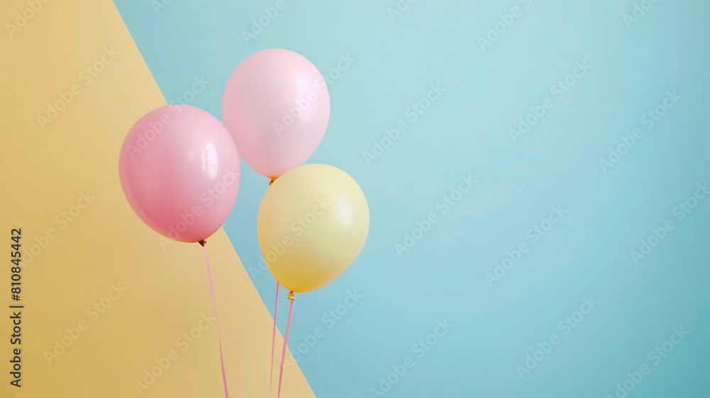 A bunch of balloons are floating in the sky, creating a sense of joy A bunch of balloons are floating in the sky, creating a sense of joy
