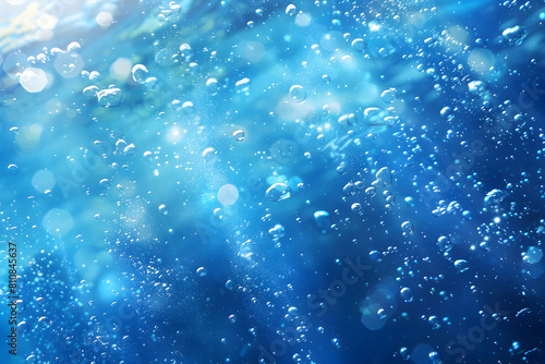 underwater blue background with bubbles