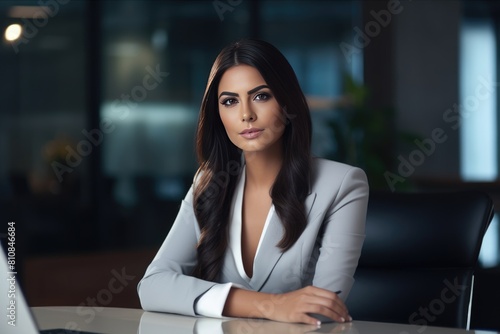 Professional Woman in Business Attire Fictional Character Created By Generative AI.  © shelbys