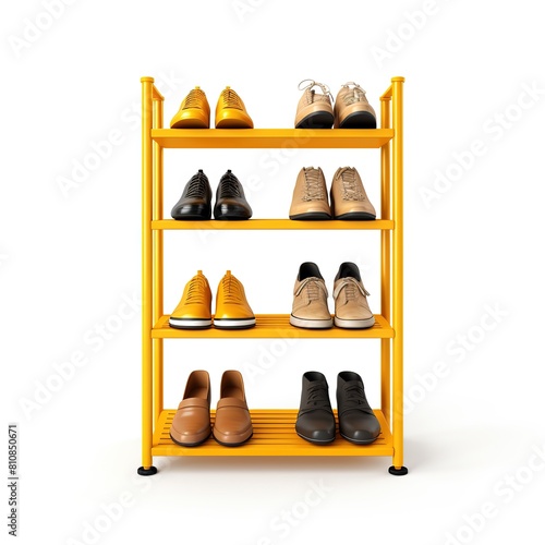 Shoe rack yellow