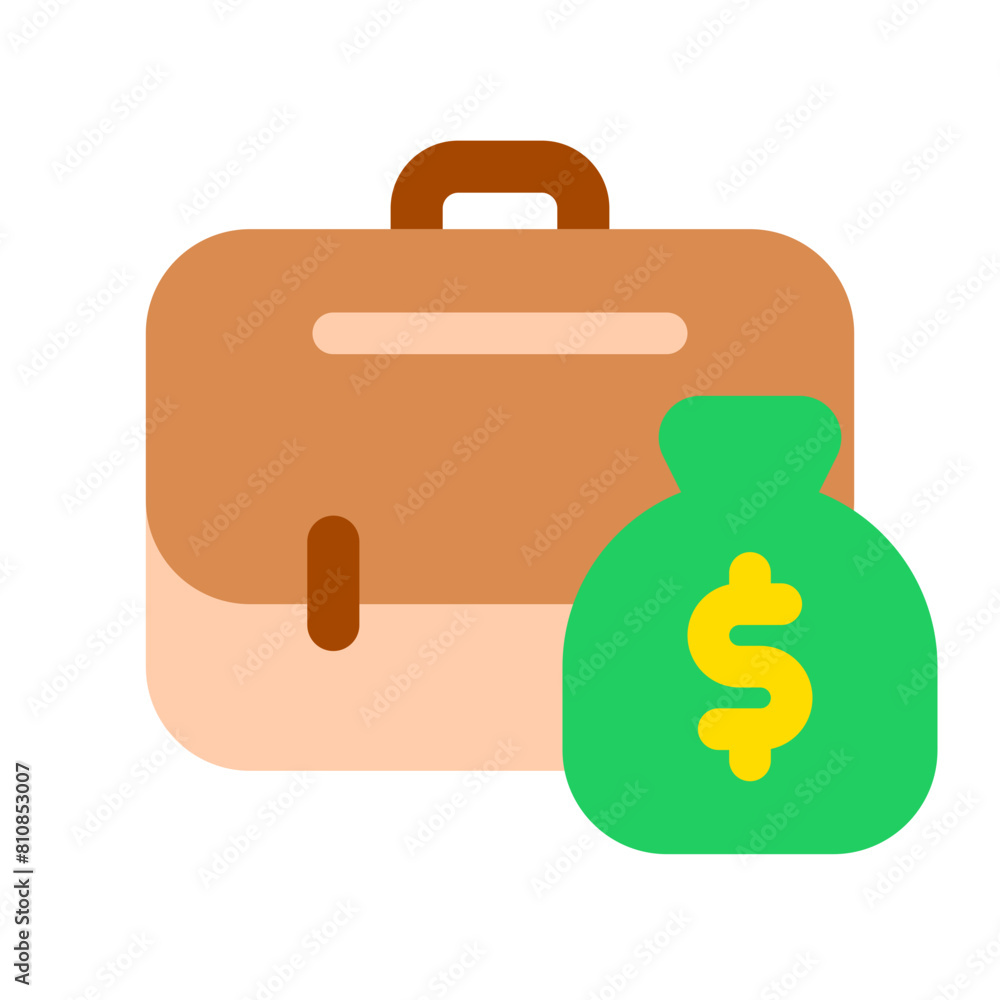 Editable salary, briefcase, profession, money, wage, paycheck evector icon. Business, work, job. Part of a big icon set family. Perfect for web and app interfaces, presentations, infographics, etc Editable salary, briefcase, profession, money, wage, paycheck evector icon. Business, work, job. Part of a big icon set family. Perfect for web and app interfaces, presentations, infographics, etc