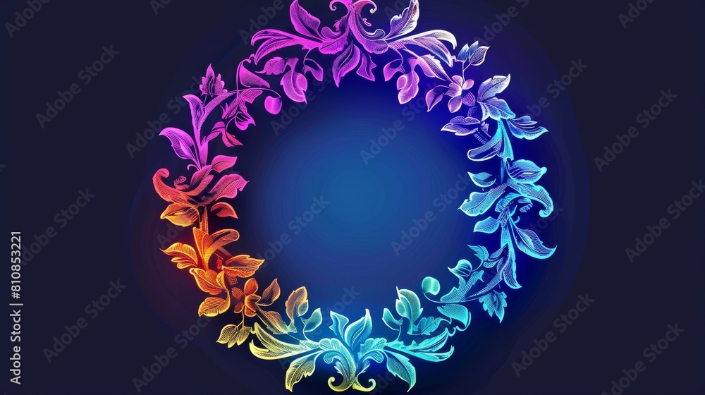 Lace pattern design with abstract modern floral ornaments. Lace pattern design with abstract modern floral ornaments.