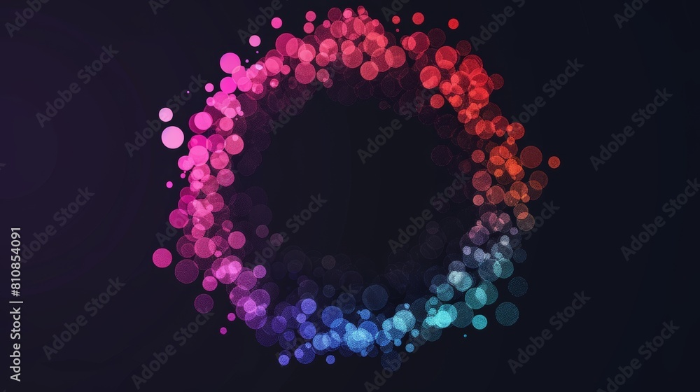 Circle frame template with abstract design. Modern logo design. Circle frame template with abstract design. Modern logo design.