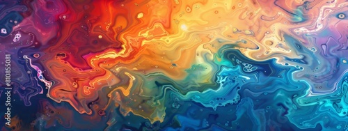 Abstract colorful wave  banner