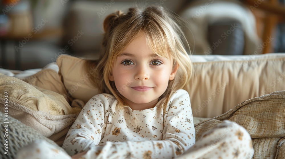 child Relaxing on Couch Reading Book child Relaxing on Couch Reading Book