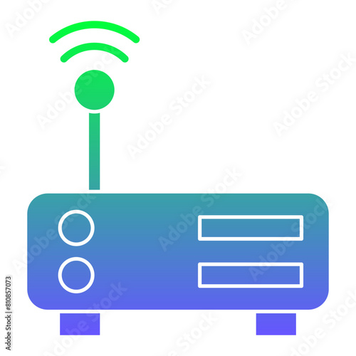 Wifi Router Flat Gradient