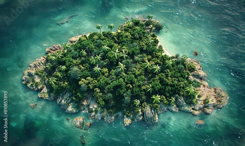 Top view of an Island © Svitlana