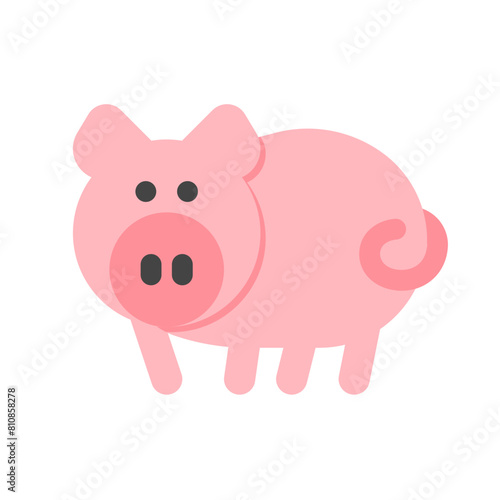 Editable pig, sow, boar vector icon. Animal, farm, livestock. Part of a big icon set family. Perfect for web and app interfaces, presentations, infographics, etc