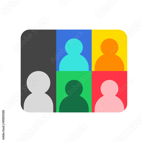 Editable webinar, video converence vector icon. Online learning, course, tutorial. Part of a big icon set family. Perfect for web and app interfaces, presentations, infographics, etc