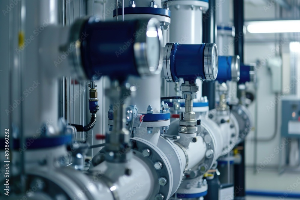 A bunch of valves on a wall. Can be used for industrial or plumbing concepts A bunch of valves on a wall. Can be used for industrial or plumbing concepts