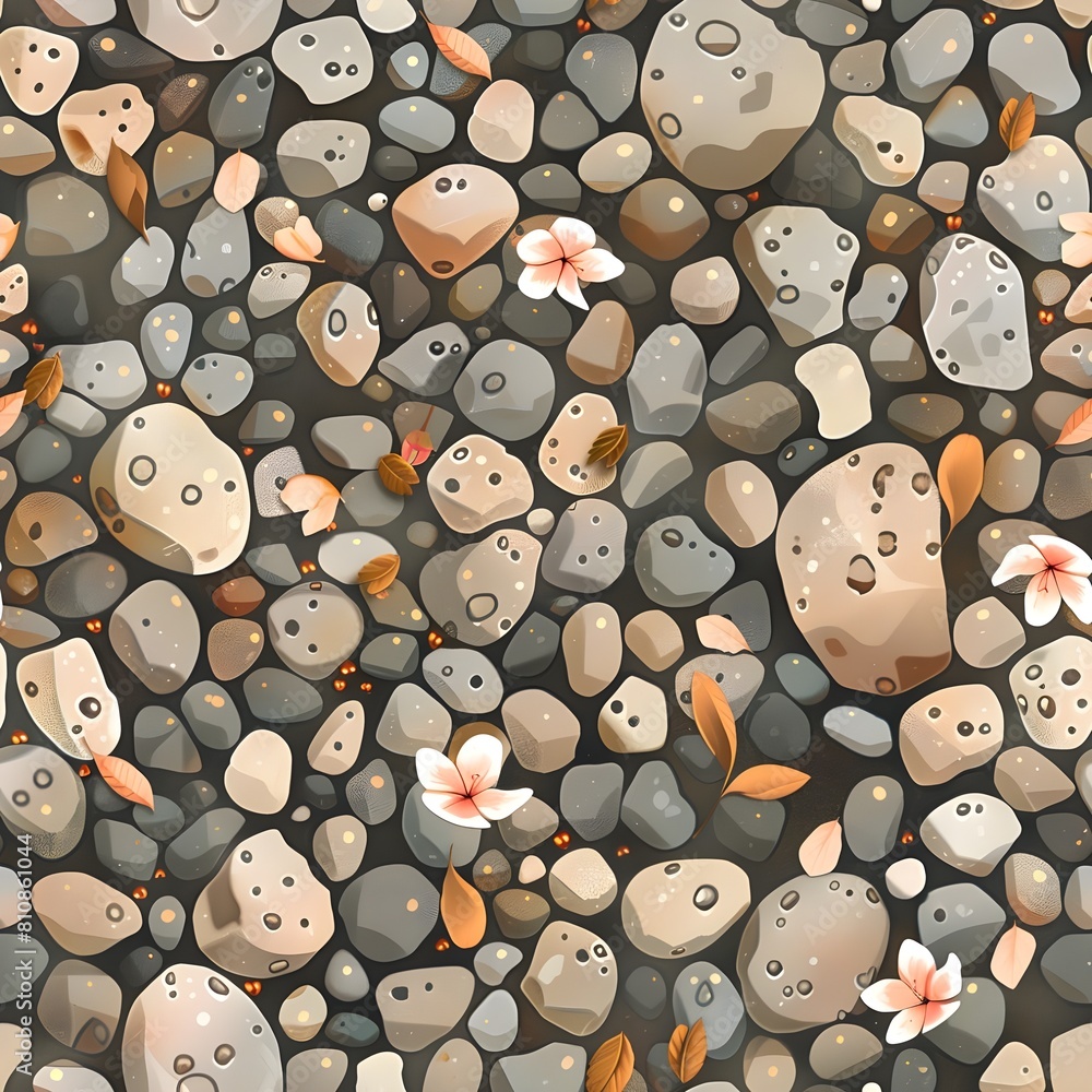 a pebble floor texture tile seamless background a pebble floor texture tile seamless background