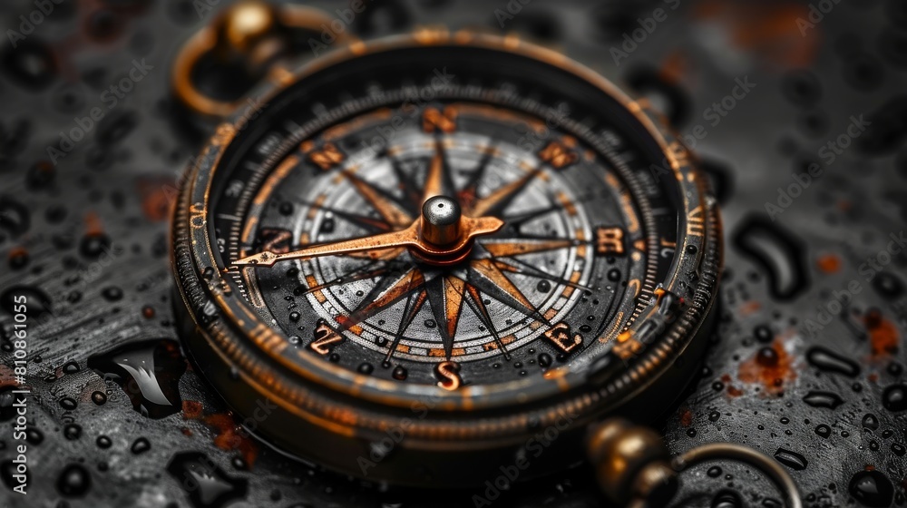Compass on White Background Compass on White Background
