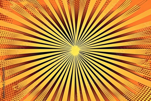 Orange burst with white center, reminiscent of a radiant pattern in closeup art