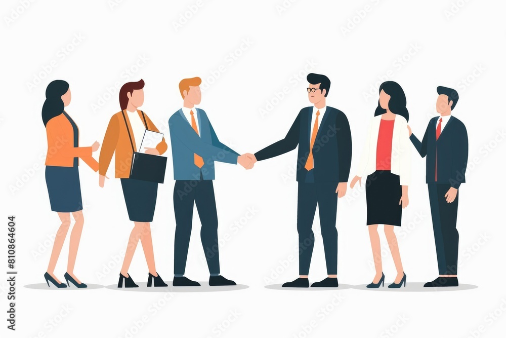 Obraz premium A group of professionals shaking hands. Suitable for business concepts