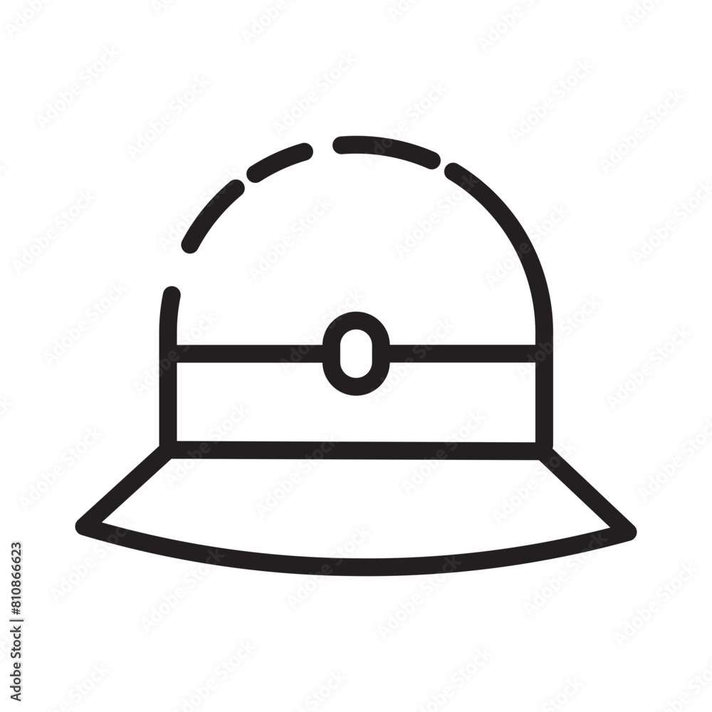 Hat Lady Woman Line Icon Hat Lady Woman Line Icon