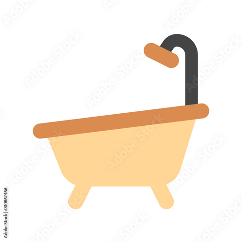 Editable bath tub, bathroom vector icon. Part of a big icon set family. Perfect for web and app interfaces, presentations, infographics, etc