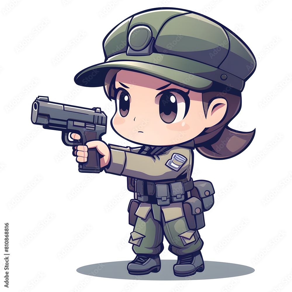 The cute soldier It is wearing tactical gear including a helmet with goggles and ear protection or communication devices attached and hold guns The cute soldier It is wearing tactical gear including a helmet with goggles and ear protection or communication devices attached and hold guns