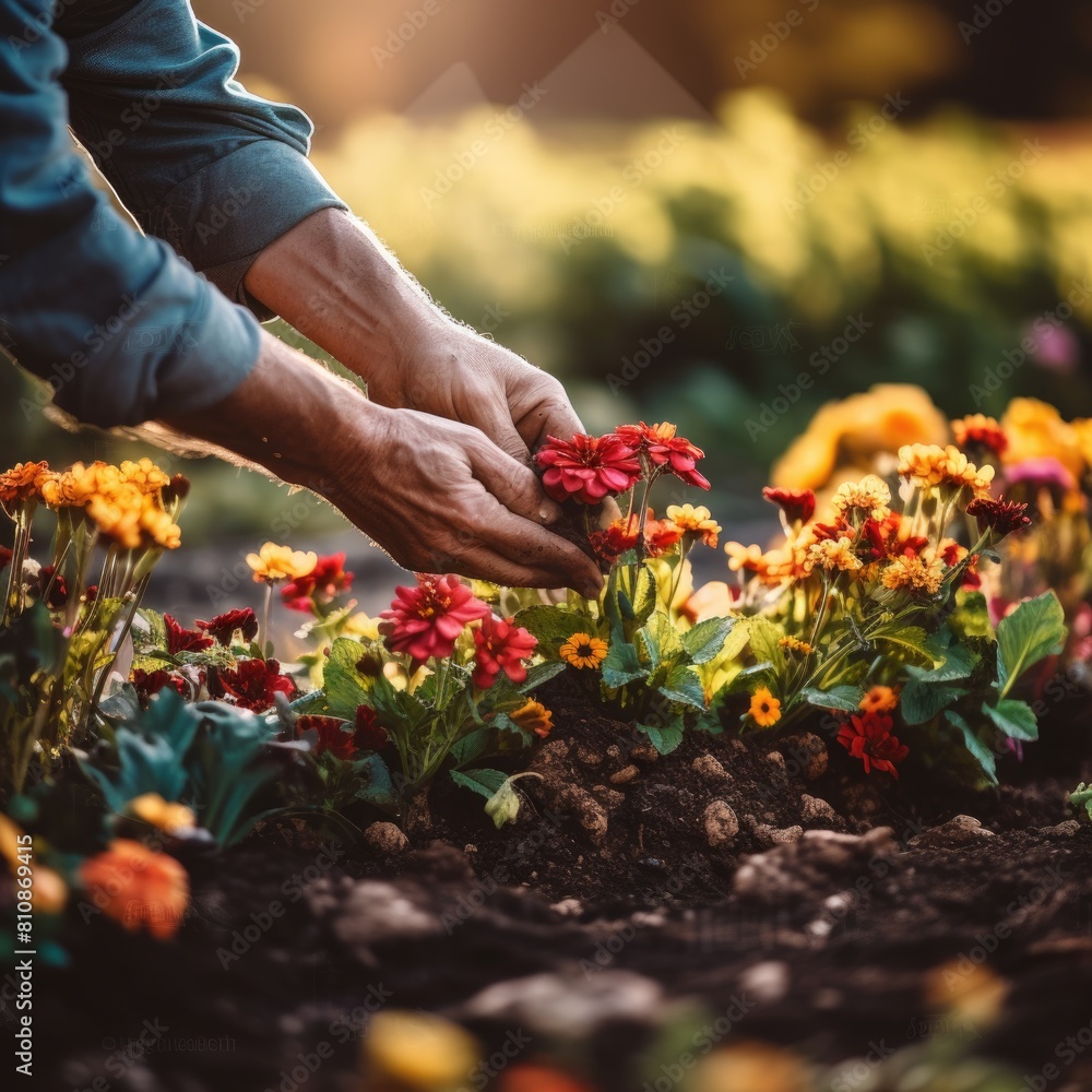 Obraz premium A Gardener's Moment