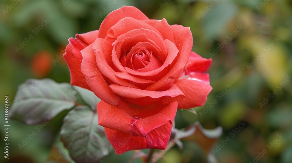 Vibrant red rose perfect for Valentine s Day Vibrant red rose perfect for Valentine s Day