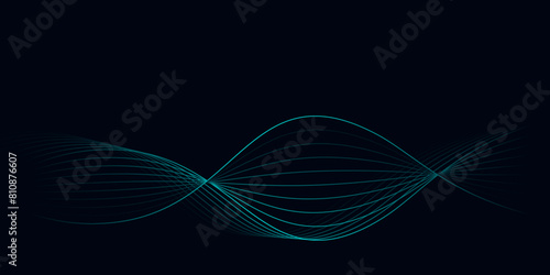 abstract background with lines. Abstract smooth wave background style. Blue background , blue sky and violet wave color. Technology background by illustrator. Vector. 