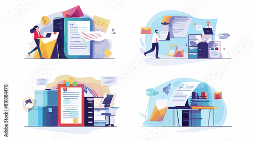 Document management office paperwork business papers