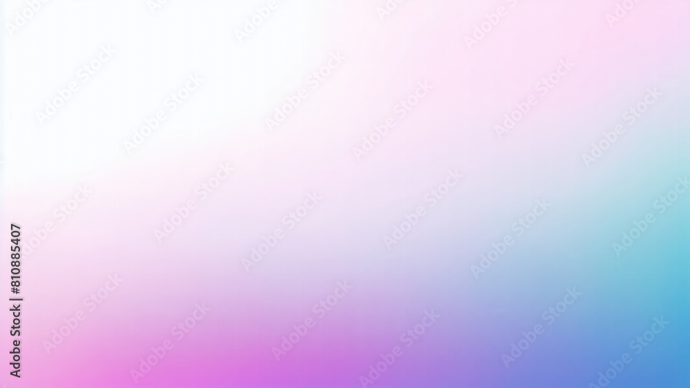 Blurred color gradient White, pink and blue grainy color gradient background