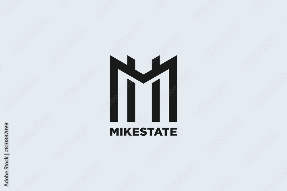 M latter real estate logo and vector icon icon M latter real estate logo and vector icon icon