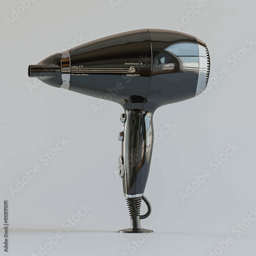 3d rendering of a hair dryer isolated on a white background