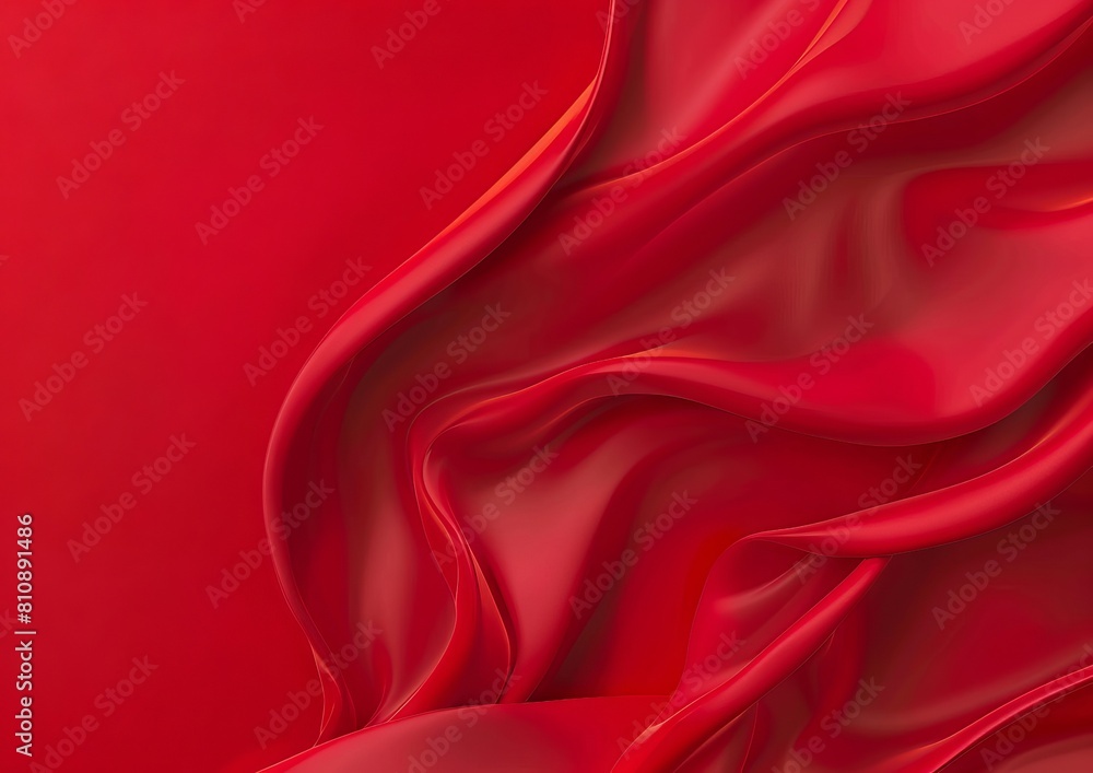 A red silk background with a flowing texture. A red silk background with a flowing texture.