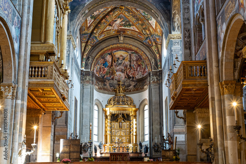 Interior frescoes of the Cathedral of Parma. Parma Cathedral. © Marco Bonomo