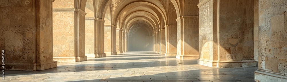 A minimalistic arches architecture.