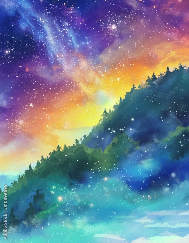 Illustration background of exciting space images Illustration background of exciting space images