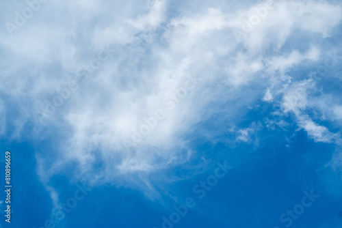 Big white cloud in blue sky