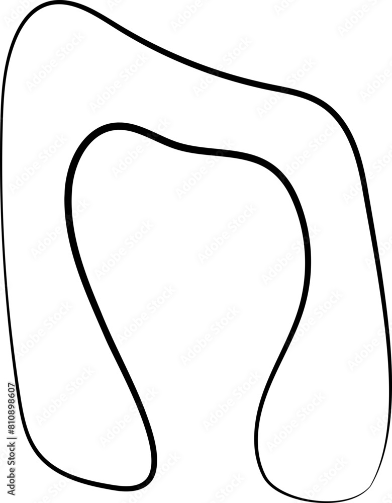 Obraz premium ink outline abstract