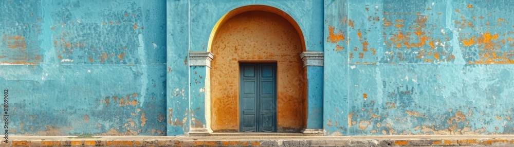 A facade of an Islamic mosque.