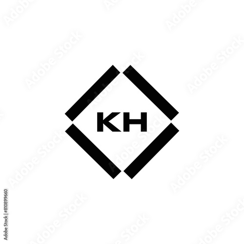 Free Download KH logo. K H design. White KH letter. KH, K H letter logo design. Initial letter KH linked circle uppercase monogram logo. - GFXLoad