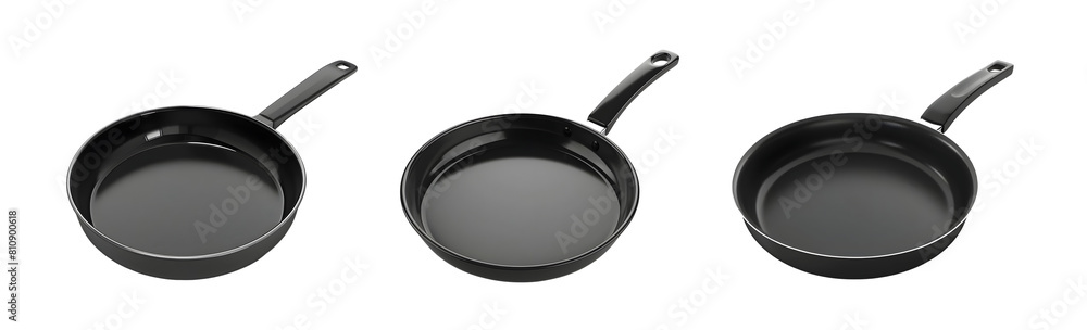 Bundle of Empty frying pan Isolated on transparent background, png Bundle of Empty frying pan Isolated on transparent background, png