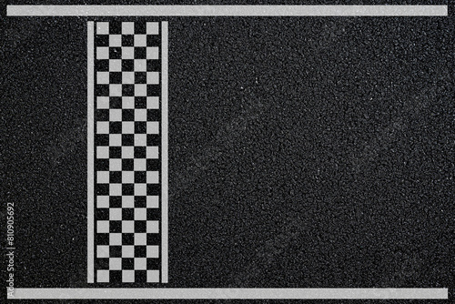 Start line. asphalt road racing texture background. top view