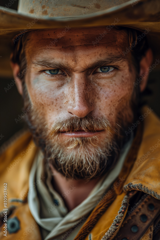 Portrait of serious cowboy Portrait of serious cowboy