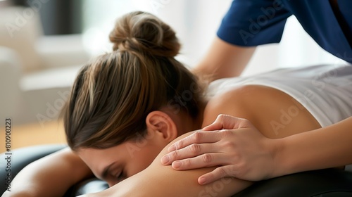 person having a massage